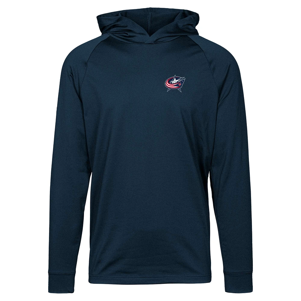 Men's Levelwear Navy Columbus Blue Jackets Dimension Insignia Core Pullover Hoodie