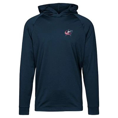 Men's Levelwear Navy Columbus Blue Jackets Dimension Insignia Core Pullover Hoodie
