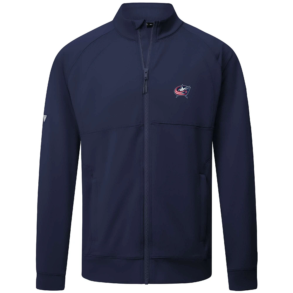 Men's Levelwear  Navy Columbus Blue Jackets Insignia Core Full-Zip Jacket