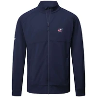Men's Levelwear  Navy Columbus Blue Jackets Insignia Core Full-Zip Jacket