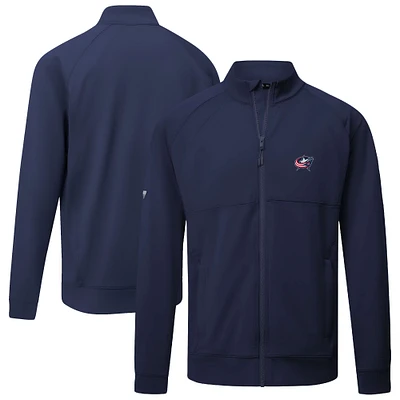 Men's Levelwear  Navy Columbus Blue Jackets Insignia Core Full-Zip Jacket