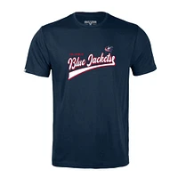 T-shirt bleu marine Columbus Blue Jackets Richmond Retro Team 2.0 pour homme Levelwear
