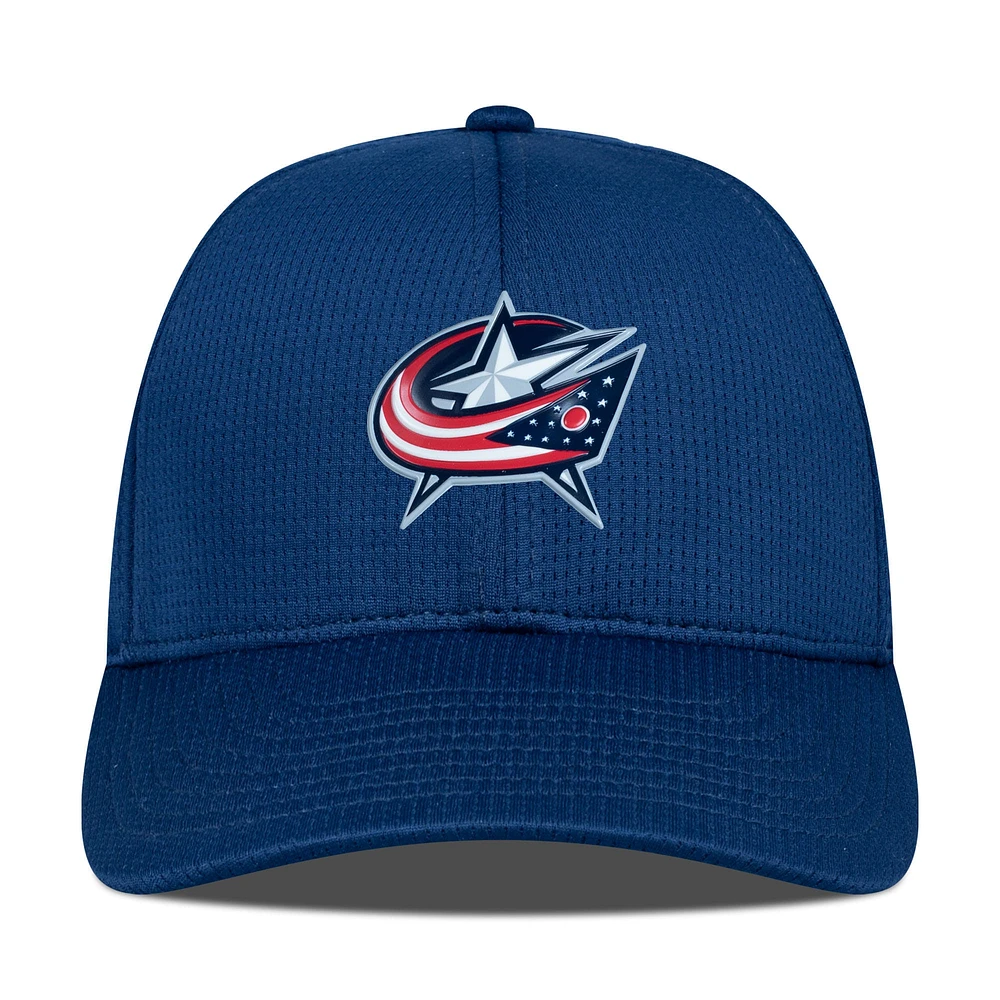 Men's Levelwear Navy Columbus Blue Jackets Zephyr Insignia Core Structured Adjustable Hat