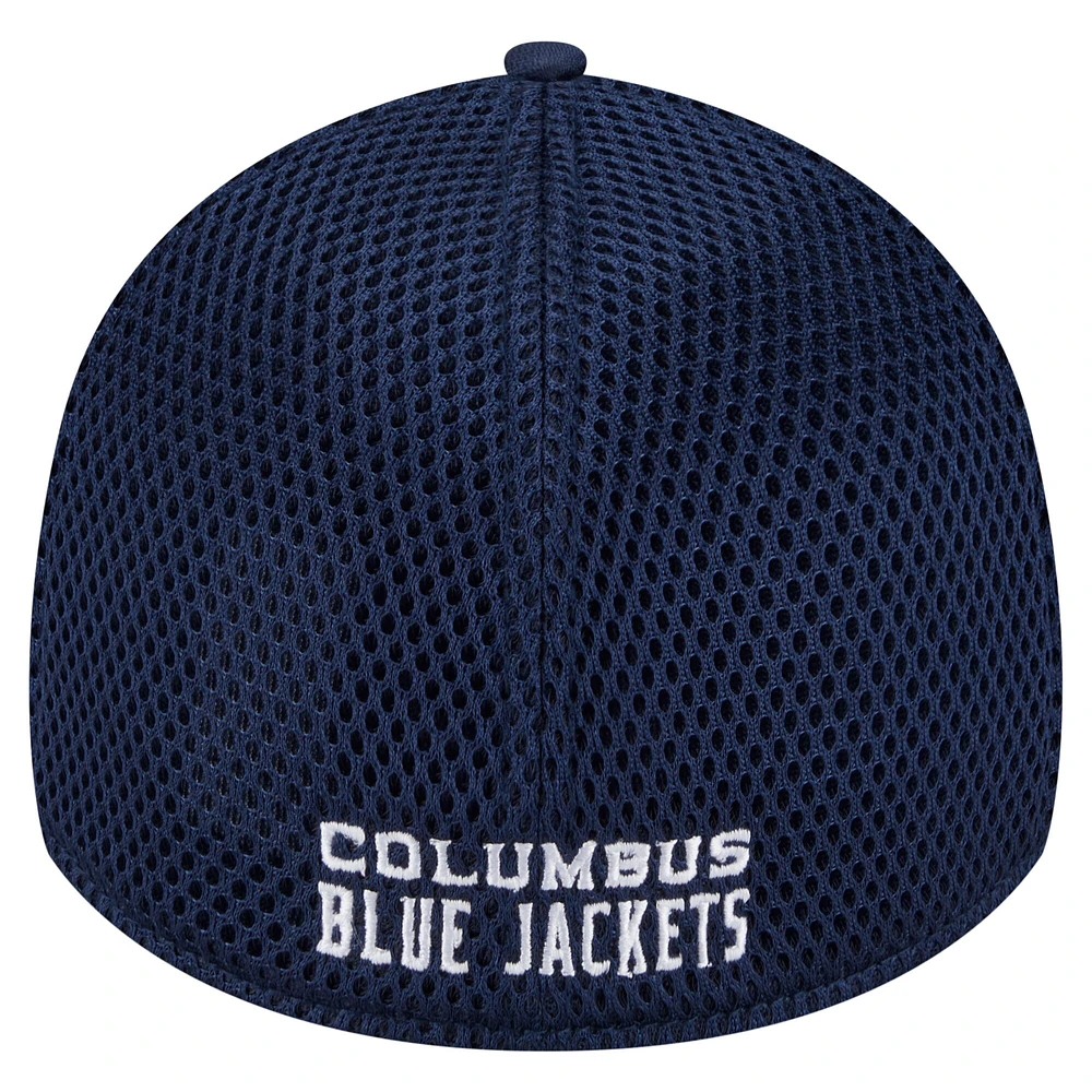 Casquette 39THIRTY Flex pour homme New Era bleu marine Columbus Blue Jackets Active Subtle Camo