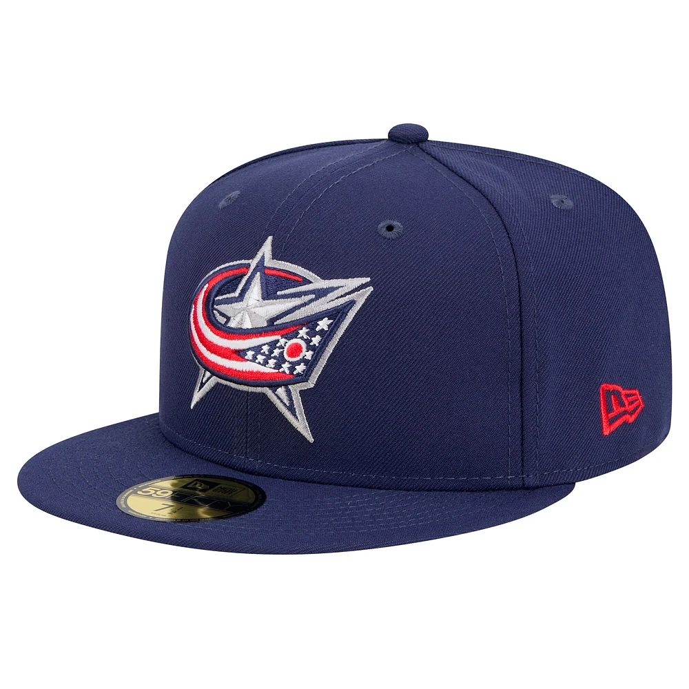 Casquette ajustée Core 59FIFTY Columbus Blue Jackets de New Era pour homme