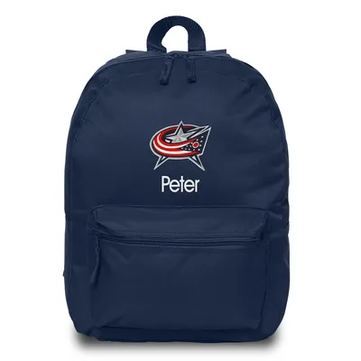 Columbus Blue Jackets Personalized Backpack - Navy