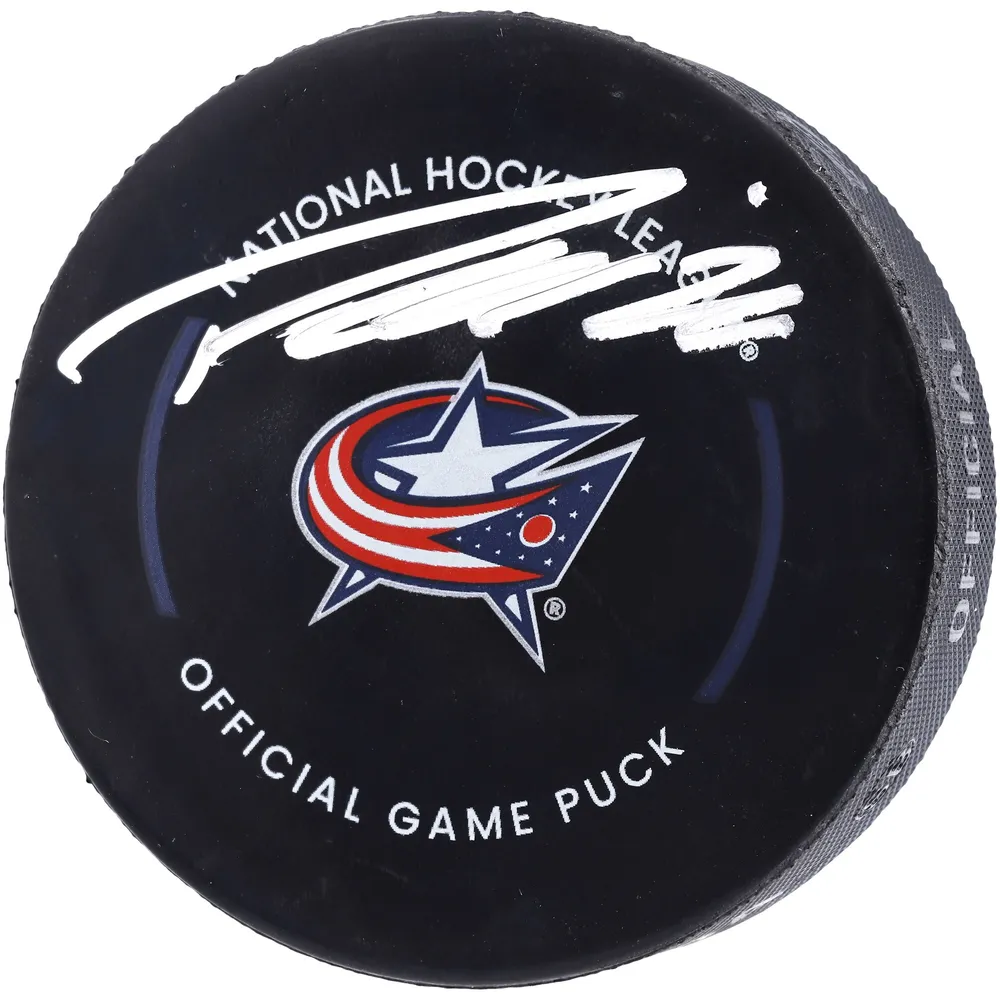 Lids Johnny Gaudreau Columbus Blue Jackets Unsigned Fanatics Authentic  Skates with the Puck Photograph