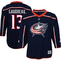 Maillot de joueur réplique à domicile Johnny Gaudreau bleu marine Columbus Blue Jackets pour tout-petit