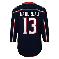 Maillot de joueur réplique à domicile Johnny Gaudreau bleu marine Columbus Blue Jackets pour tout-petit