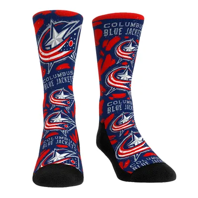 Columbus Blue Jackets Rock Em Socks Unisex Allover Logo & Paint Crew