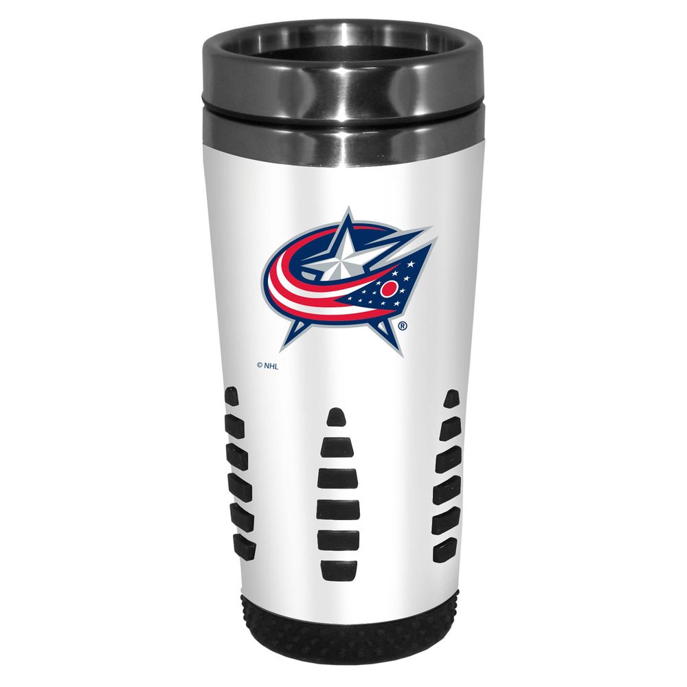 White Columbus Blue Jackets 16oz. Huntsville Travel Mug