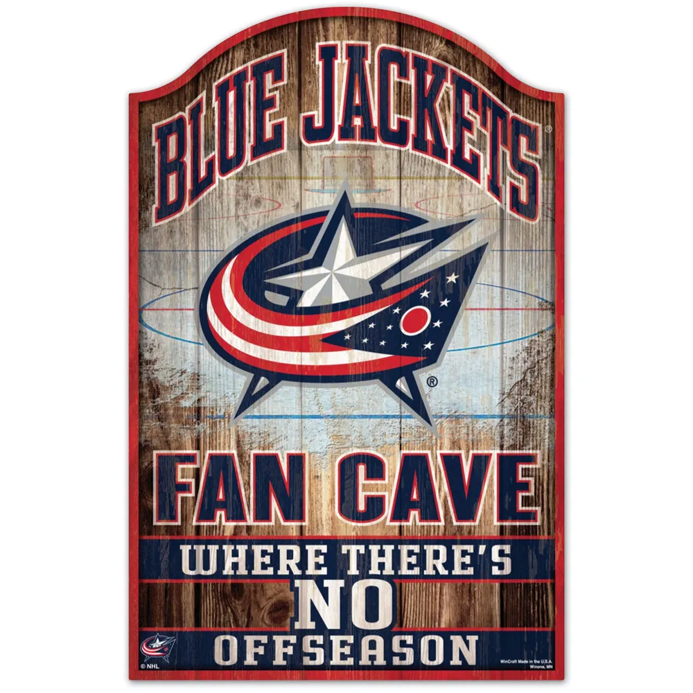 Columbus Blue Jackets WinCraft 11'' x 17'' Fan Cave Wood Sign