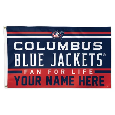 Columbus Blue Jackets WinCraft 3' x 5' One-Sided Deluxe Personalized Flag