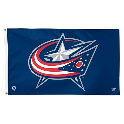 WinCraft Columbus Blue Jackets Deluxe Drapeau unilatéral 3 pi x 5 pi