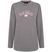 Sweat-shirt à enfiler arqué Beaudry pour la fête des mères Blue Jackets de Columbus gris Levelwear femme
