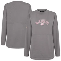 Sweat-shirt à enfiler arqué Beaudry pour la fête des mères Blue Jackets de Columbus gris Levelwear femme