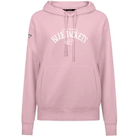 Women's Levelwear  Light Pink Columbus Blue Jackets Mother's Day Adorn Pullover Hoodie