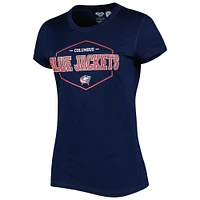 Women's Concepts Sport Navy/Red Columbus Blue Jackets Badge T-Shirt & Pants Sleep Set