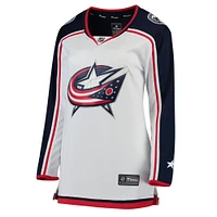 Women's Fanatics White Columbus Blue Jackets Away Breakaway Jersey