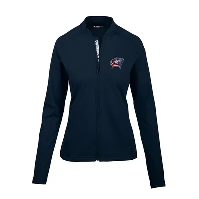 Columbus Blue Jackets Levelwear Women's Ezra Icon Mantra Full-Zip Jacket - Navy