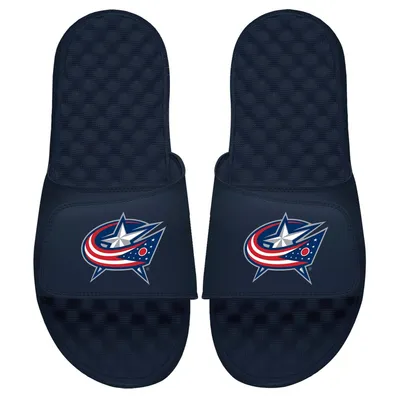 Columbus Blue Jackets ISlide Youth Primary Logo Slide Sandals - Navy