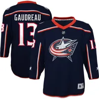 Maillot de joueur réplique Johnny Gaudreau bleu marine Columbus Blue Jackets pour jeunes
