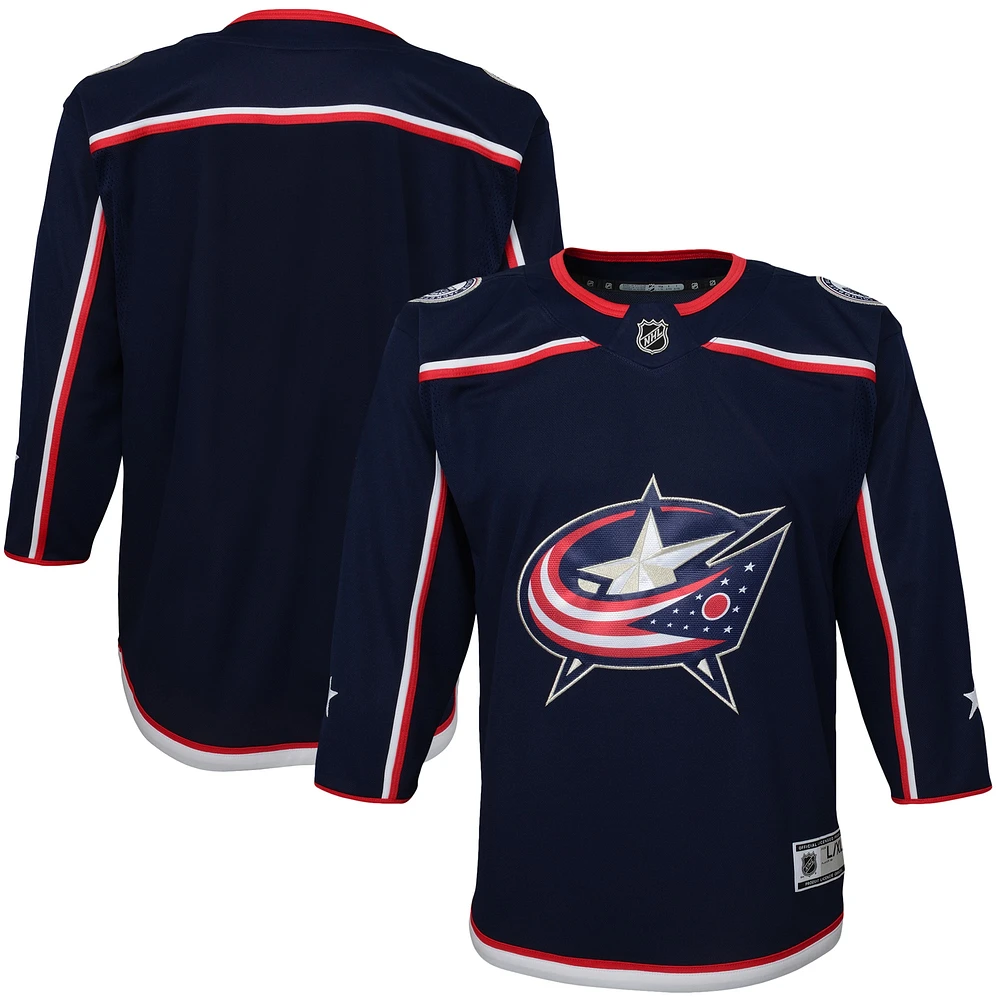 Maillot Domicile Columbus Blue Jackets bleu marine pour jeune