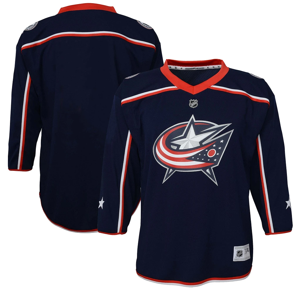 Youth  Navy Columbus Blue Jackets Home Replica Jersey