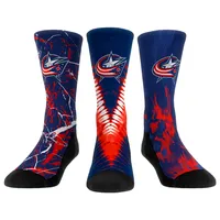 Columbus Blue Jackets Rock Em Socks Youth Three-Pack Crew Socks Set