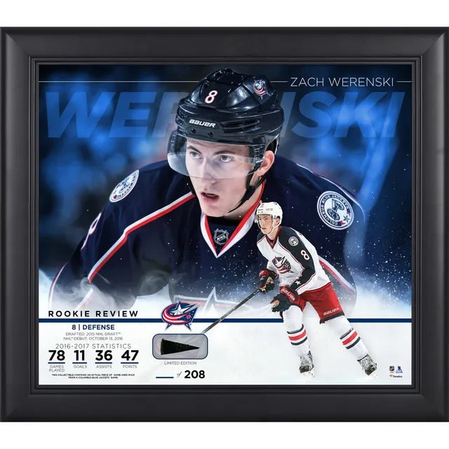 Elvis Merzlikins Columbus Blue Jackets Framed 15 x 17 Rookie