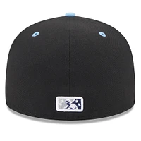 Casquette ajustée 59FIFTY avec logo alternatif New Era Columbus Clippers bleu clair pour homme