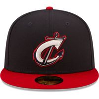 Men's New Era Navy Columbus Clippers Authentic Collection 59FIFTY Fitted Hat