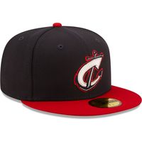 Men's New Era Navy Columbus Clippers Authentic Collection 59FIFTY Fitted Hat