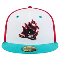 Men's New Era White Columbus Clippers Copa de la Diversión 59FIFTY Fitted Hat