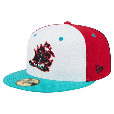 Men's New Era White Columbus Clippers Copa de la Diversión 59FIFTY Fitted Hat