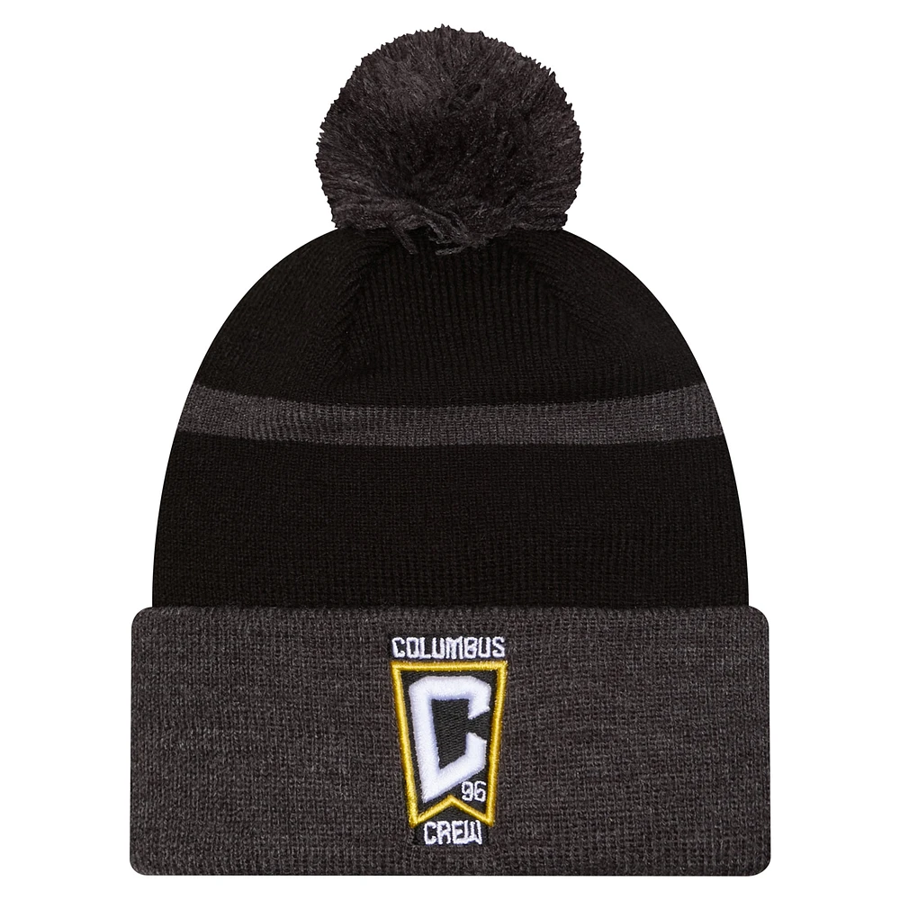  New Era  Gray Columbus Crew 2025 Kickoff Cuffed Knit Hat with Pom