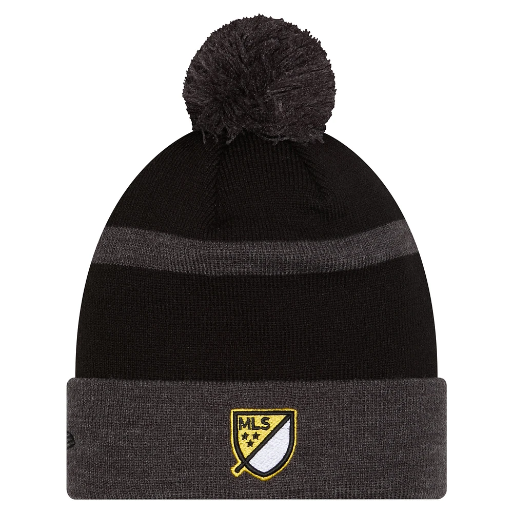  New Era  Gray Columbus Crew 2025 Kickoff Cuffed Knit Hat with Pom