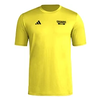 Men's adidas Gold Columbus Crew AEROREADY Local Wrap T-Shirt