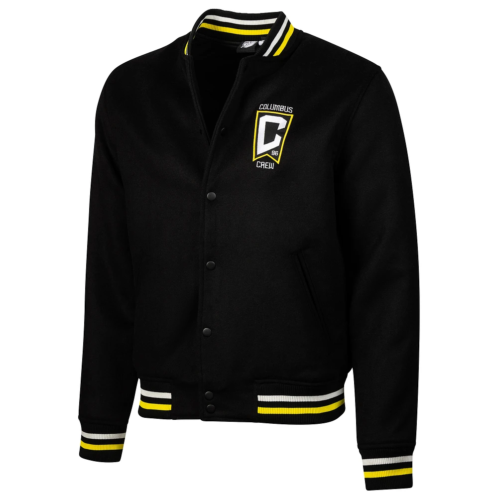Veste universitaire en laine noire Columbus Crew Free Kick pour homme de Sport Design Sweden
