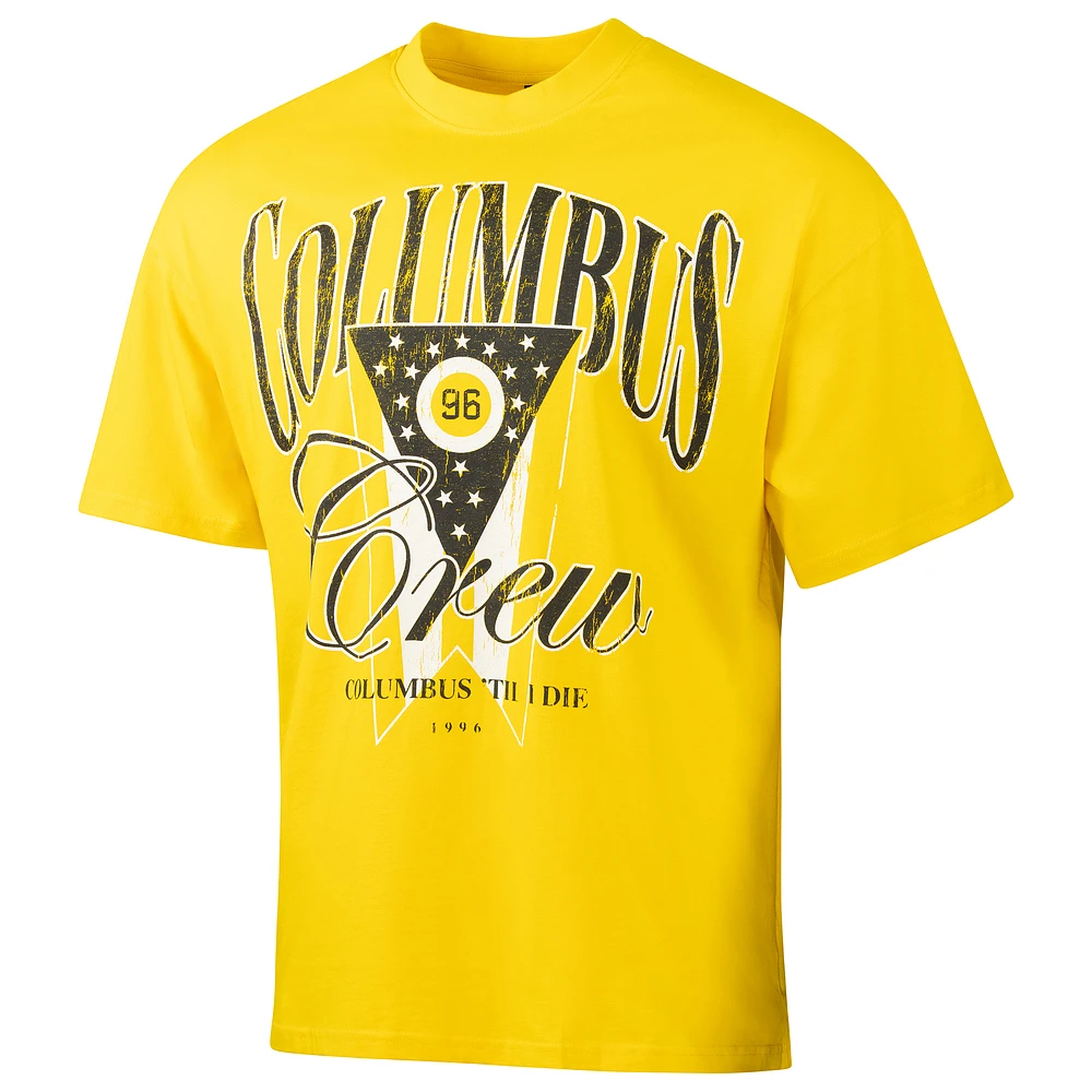 T-shirt Sport Design Sweden Gold Columbus Crew pour homme, ville natale