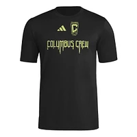 Men's adidas  Black Columbus Crew 2025 Jersey Hook AEROREADY T-Shirt