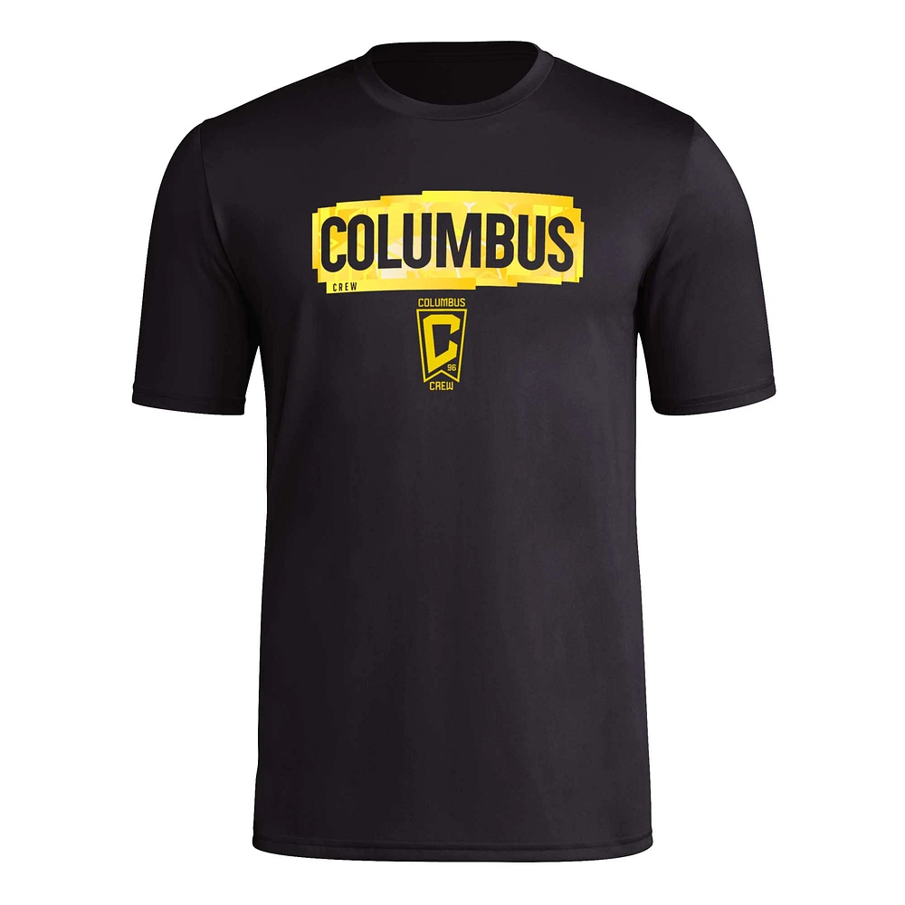 Men's adidas Black Columbus Crew Local Pop AEROREADY T-Shirt