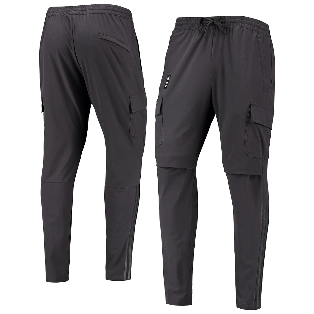 Men's adidas Charcoal Columbus Crew Travel Pants