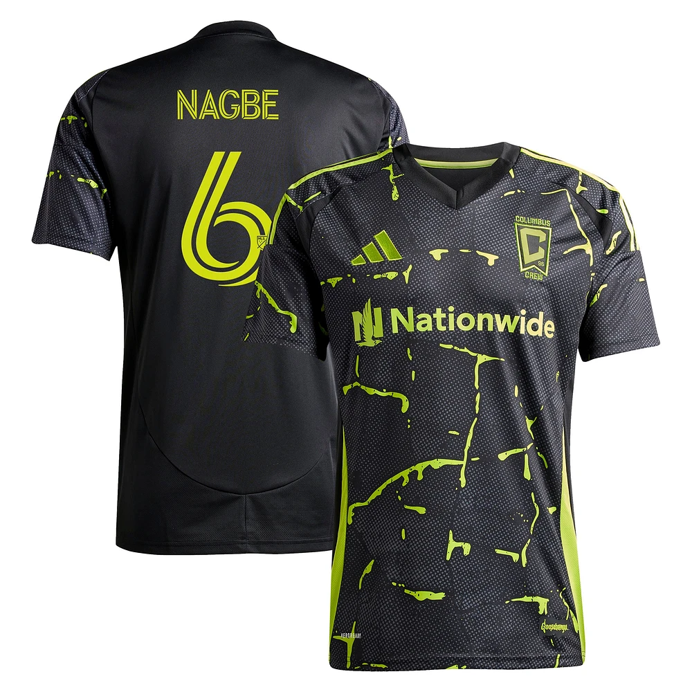 Men's adidas Darlington Nagbe Black Columbus Crew 2025 The Goosebumps Kit Replica Player Jersey