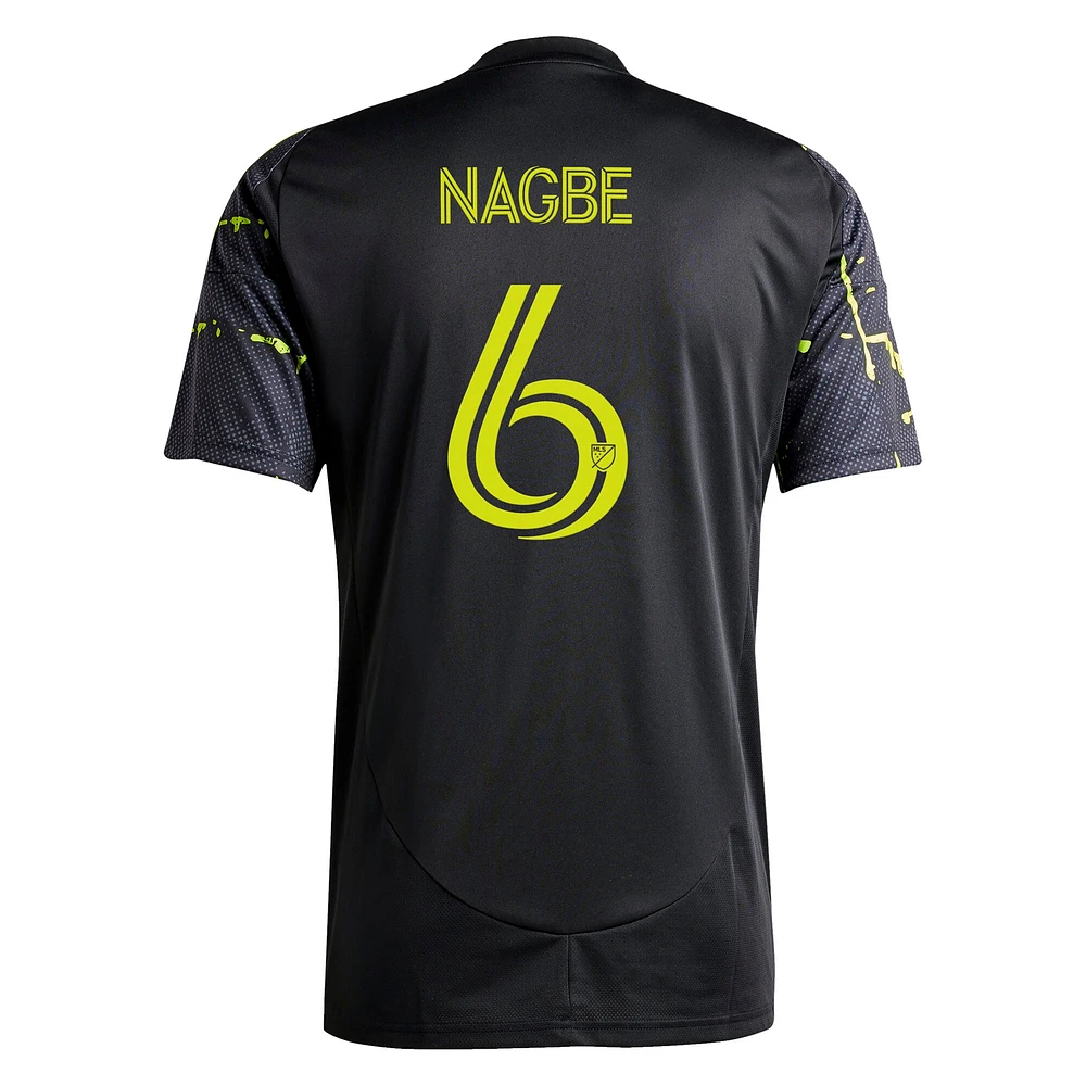 Men's adidas Darlington Nagbe Black Columbus Crew 2025 The Goosebumps Kit Replica Player Jersey
