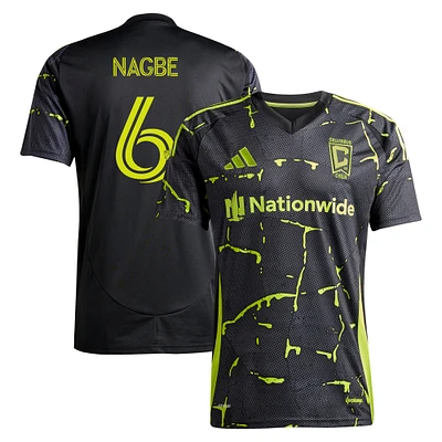 Men's adidas Darlington Nagbe Black Columbus Crew 2025 The Goosebumps Kit Replica Player Jersey