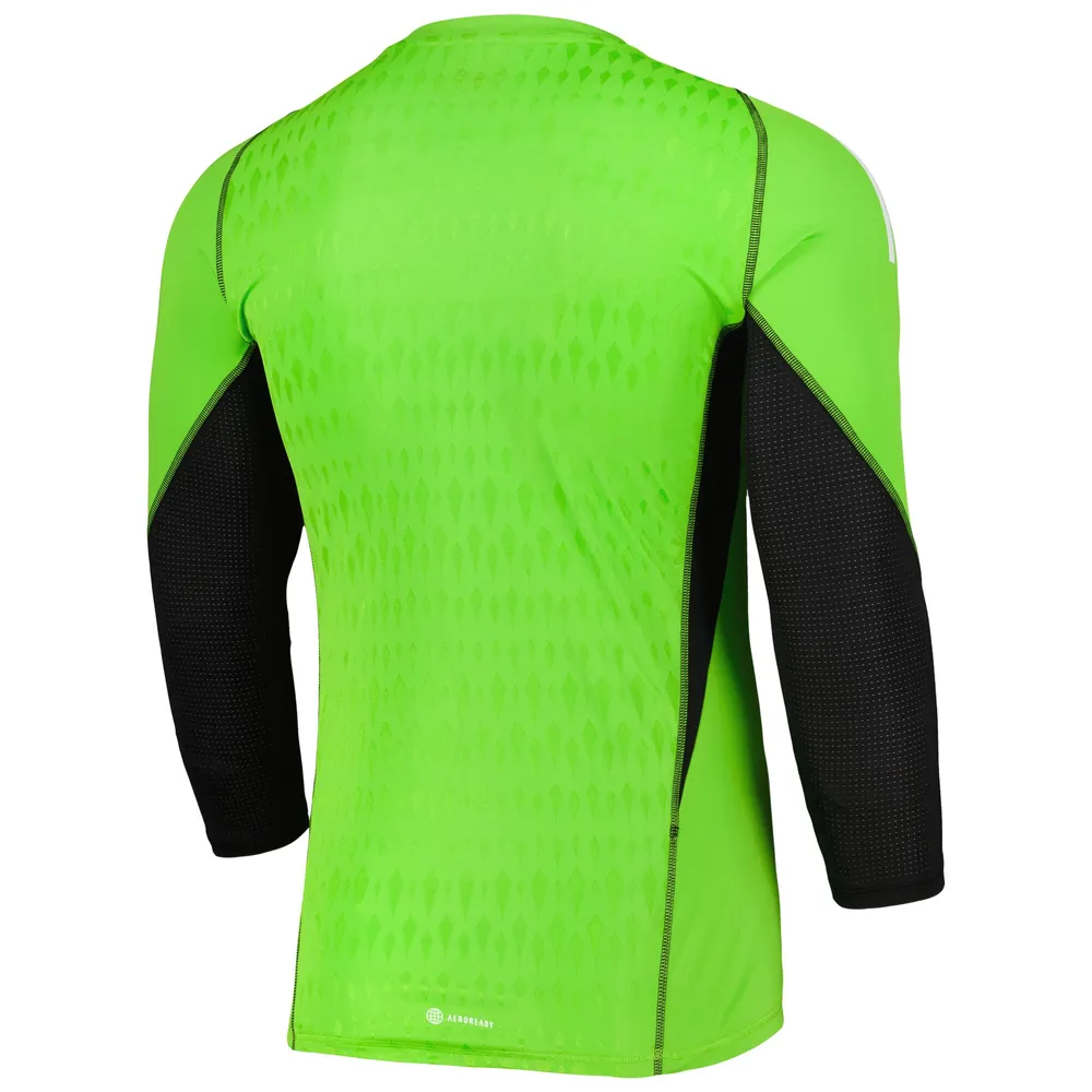 Réplique de maillot gardien but à manches longues adidas Columbus Crew 2023 vert pour homme