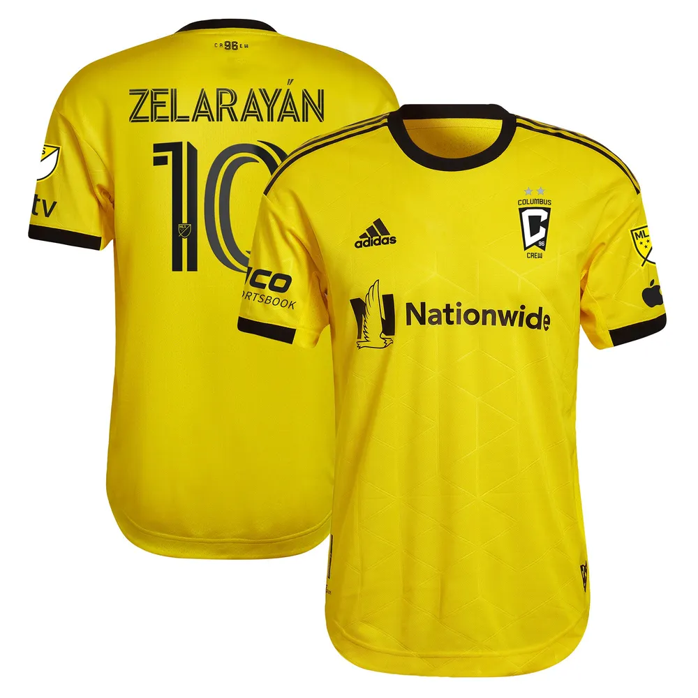 Lucas Zelarayan Columbus Crew adidas Youth 2022 Gold Standard Kit