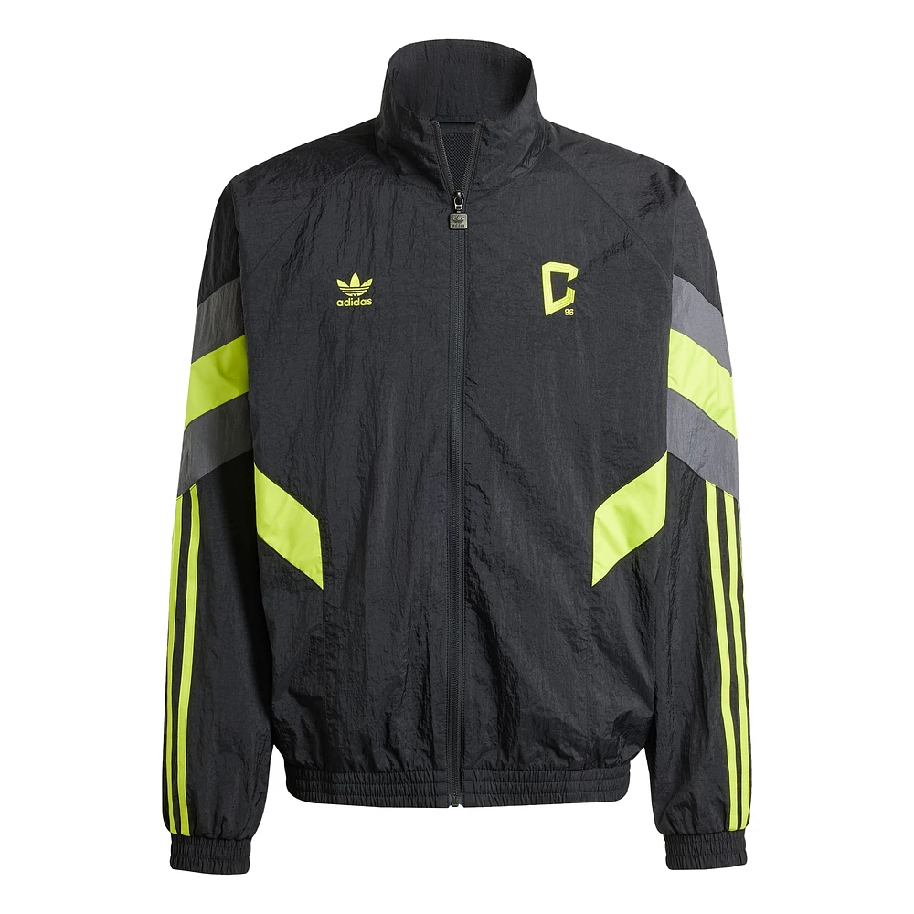 Men's adidas Originals  Black Columbus Crew Culturewear Collection Full-Zip Track Jacket