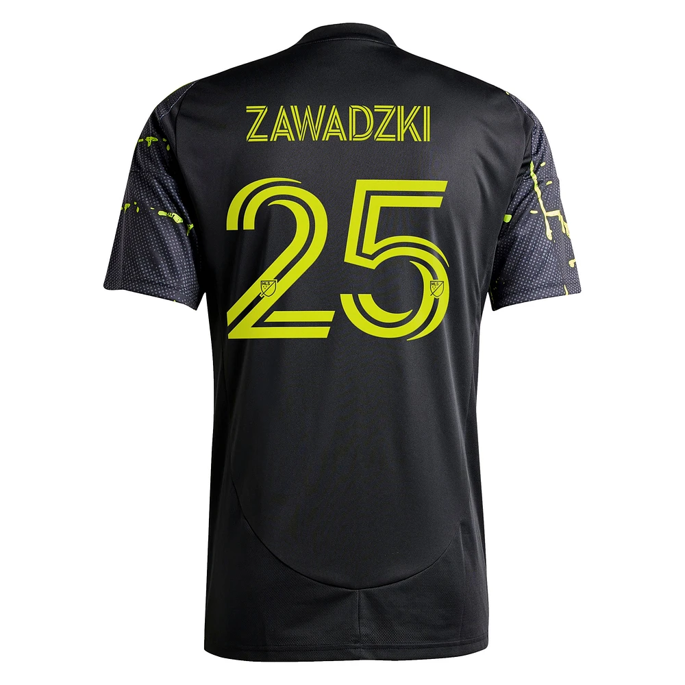 Men's adidas Sean Zawadzki Black Columbus Crew 2025 The Goosebumps Kit Replica Player Jersey